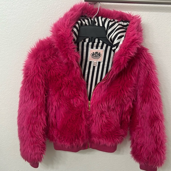 Juicy couture Faux Fut hooded Jacket - Picture 1 of 4
